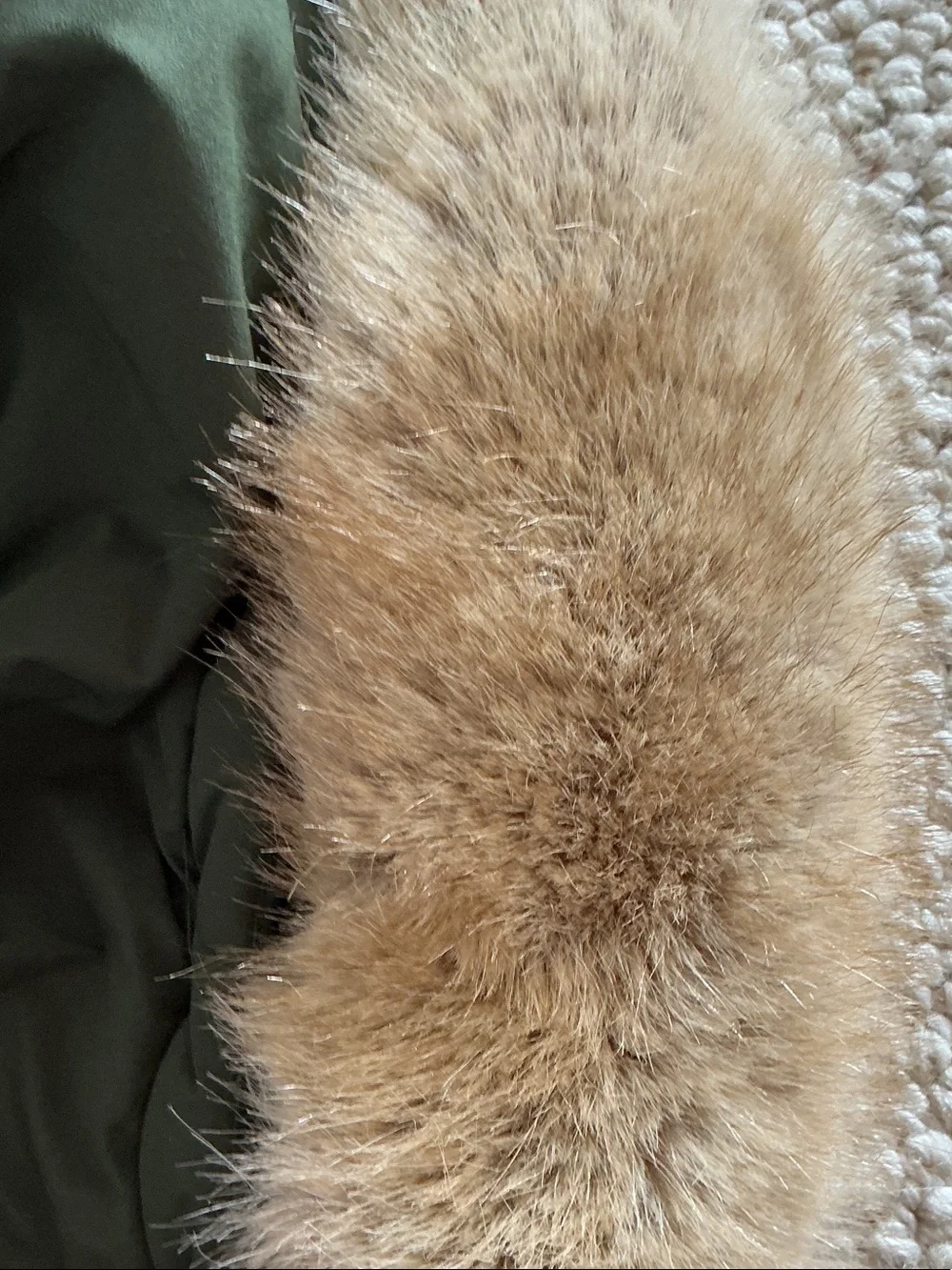 MICHAEL Michael Kors olive and beige label tag